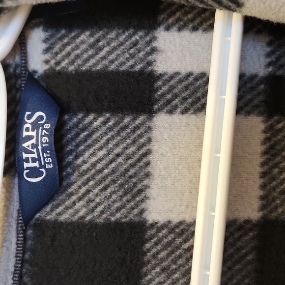 Chaps largw mens flannel, grey and black, soft material - Picture 2 of 5